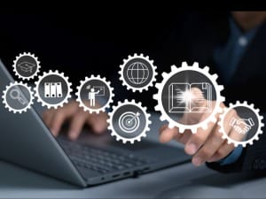 A picture of a a digital case management system.