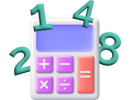 A picture of a carton calculator with numbers.