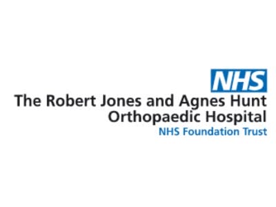 The Robert Jones and Agnes Hunt Orthopaedic Hospital logo.